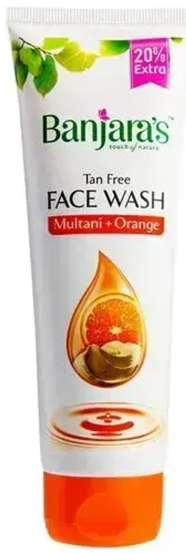 Banjara's Tan Free Face Wash Multani Plus Orange, 60ml