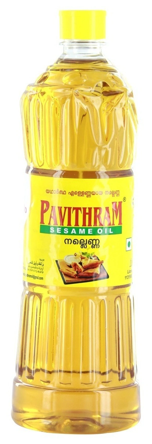 Pavithram Sesame Oil Bottle, 1L