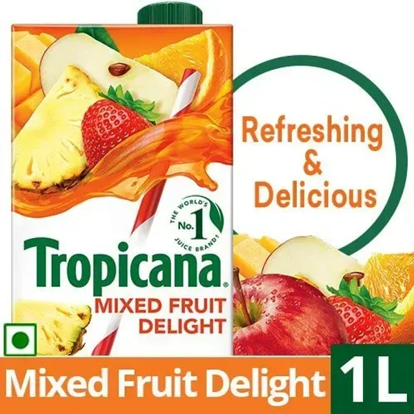 Tropicana Fruit Juice - Delight, Mixed Fruit, 1 L
