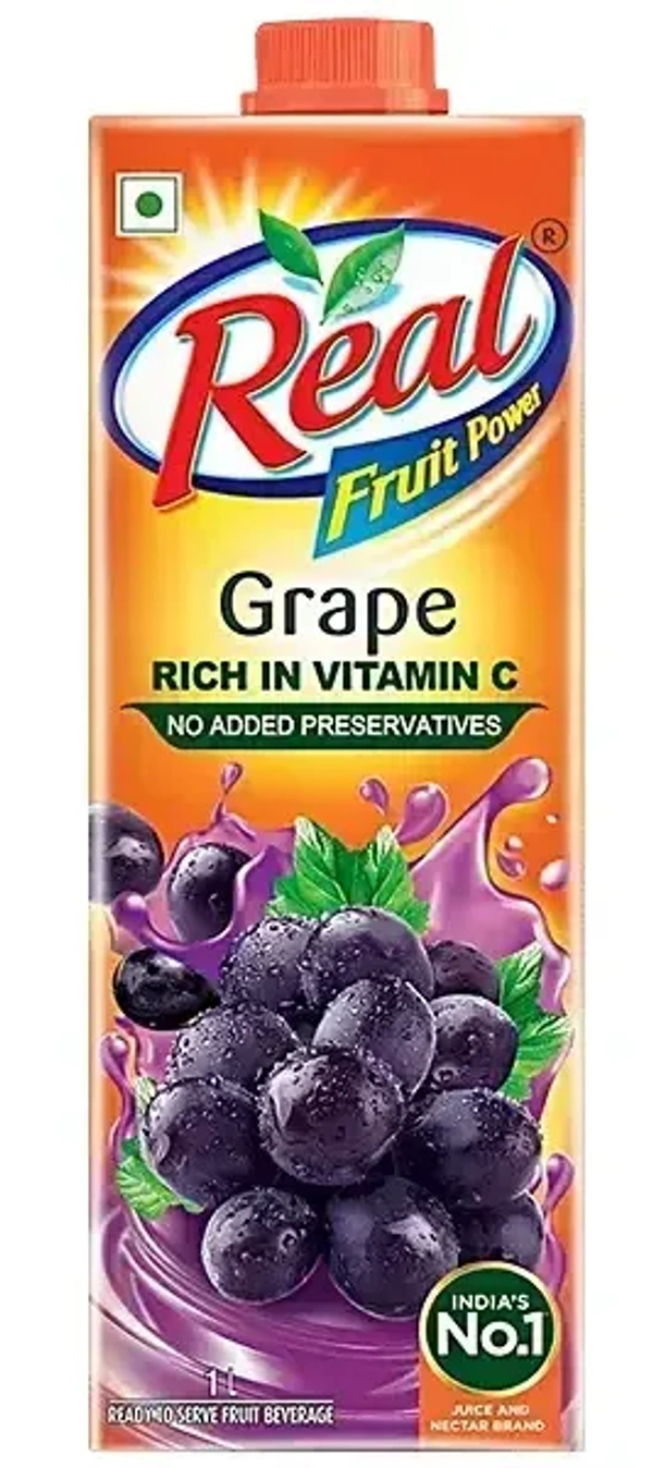 Real Fruit Power Juice - Grape, 1 L