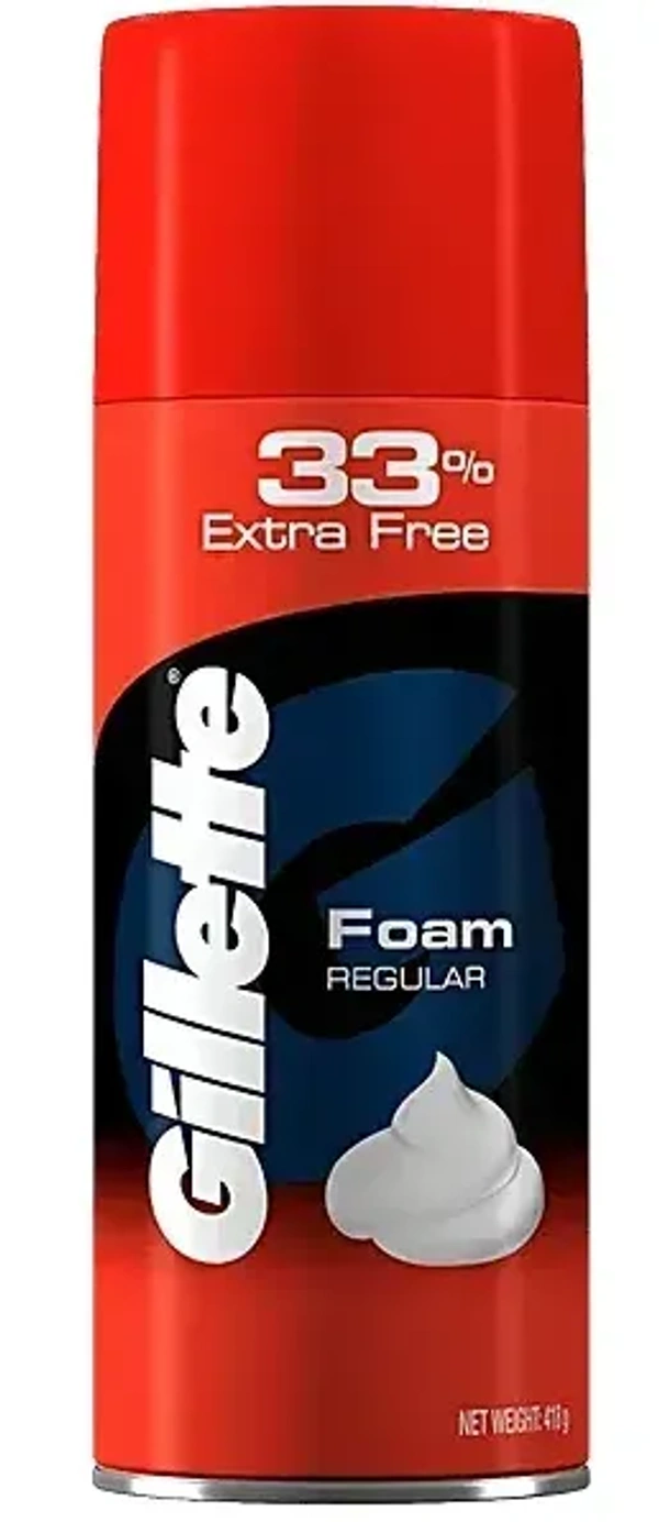 Gillette Foam Regular (Extra 33%), 418g