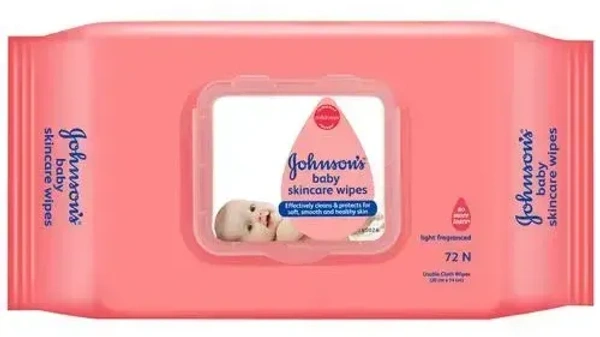 Johnson's Baby Skin Care Wipes, 72 pcs