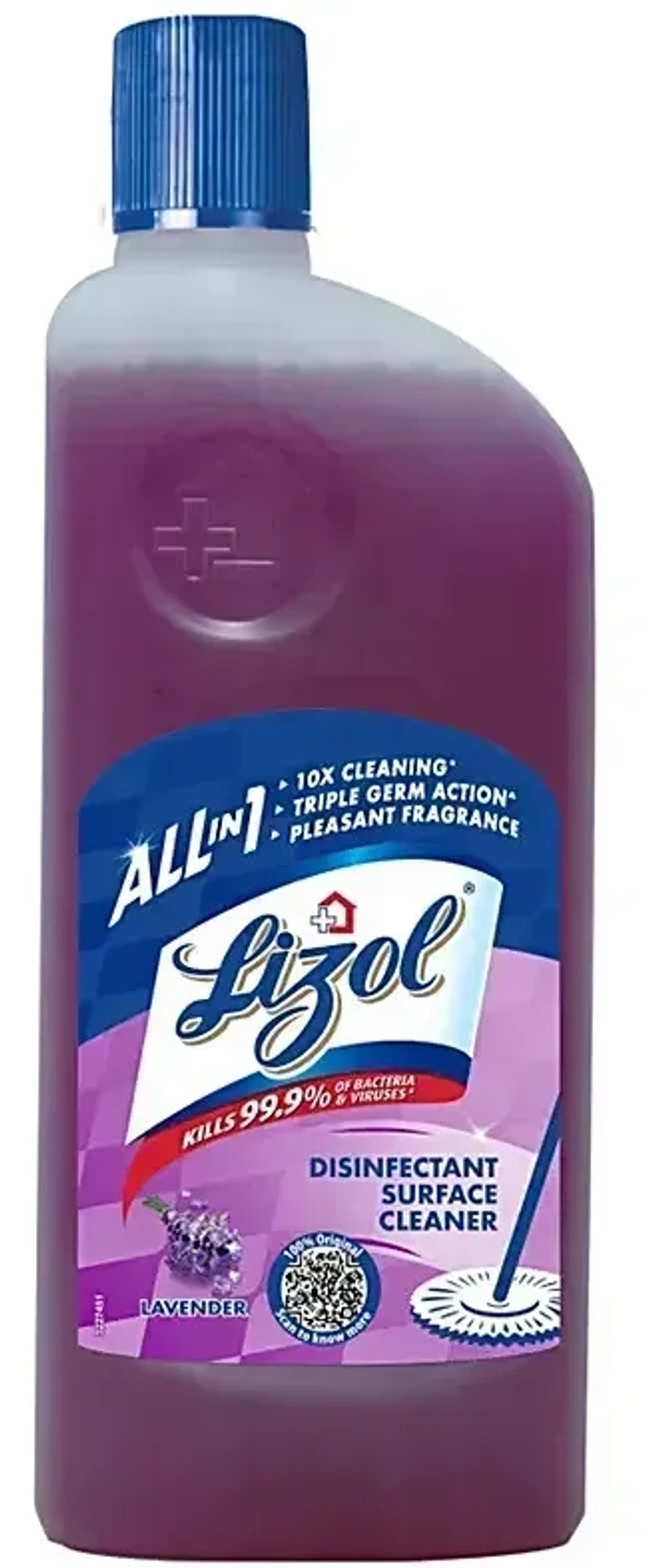 Lizol Disinfectant Lavender Surface Cleaner, 500ml
