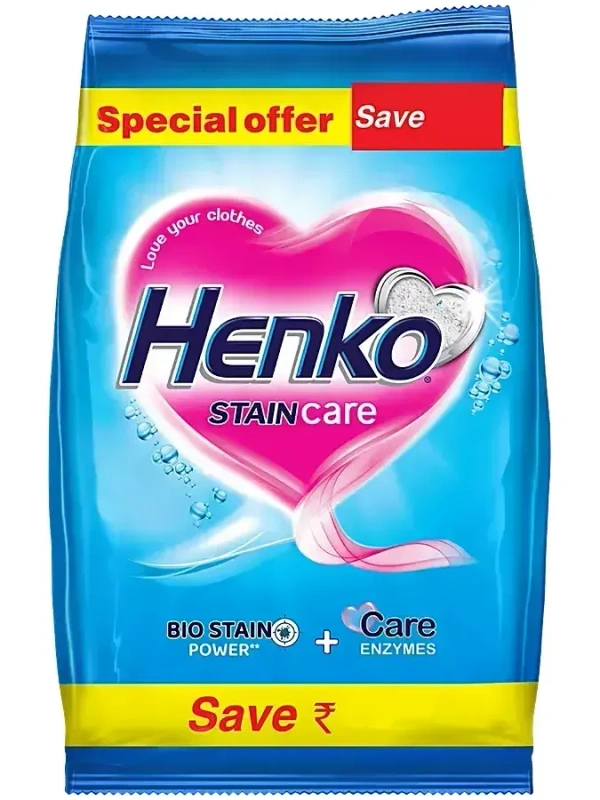 Henko Detergent Powder Stain Care Oxygen Power Pouch, 1 kg