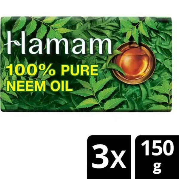 Hamam Neem Tulasi Aloe Ver Soap, 150g ( Pack of 3)
