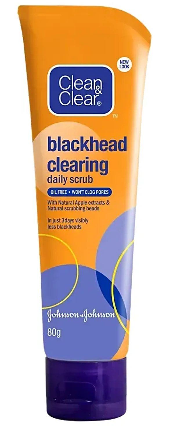 Clean & Clear Daily Scrub Blackhead Clearing, 80g