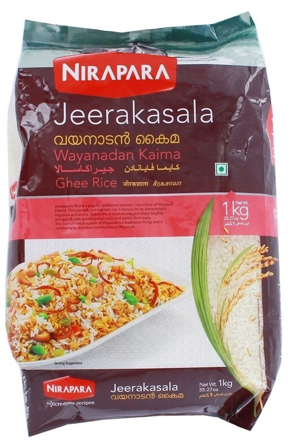 Nirapara Jeerakasala Rice, 1 kg