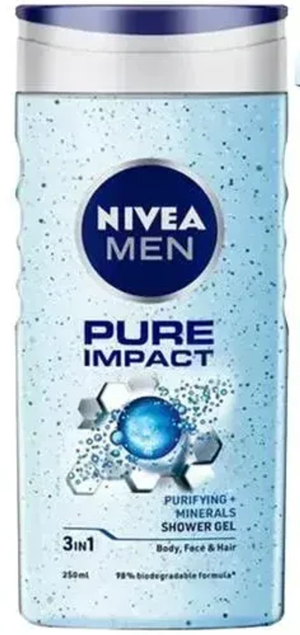 Nivea Shower Gel Pure Impact, 250ml