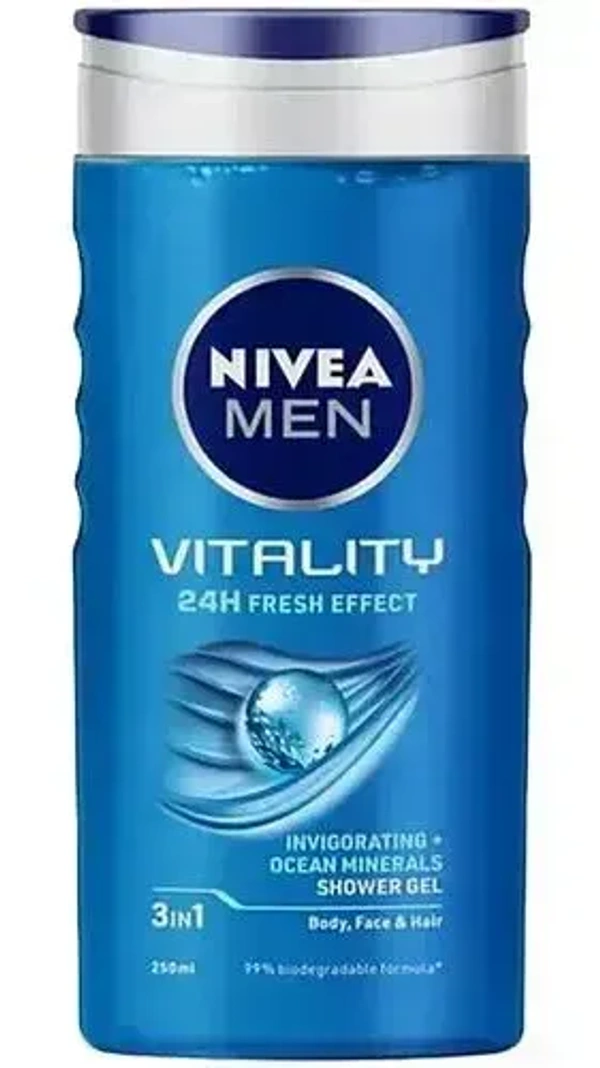 Nivea Men Vitality Shower Gel, 250ml