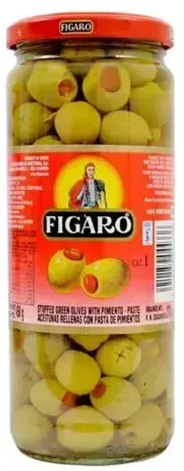 Figaro Stuffed Green Olives, 450g