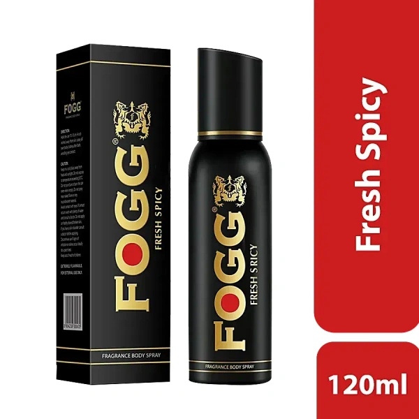 Fogg Deodorant Fresh Spicy Black Series For Men, 120ml