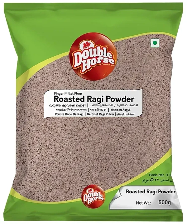 Double Horse Roasted Ragi Powder Packet, 500g