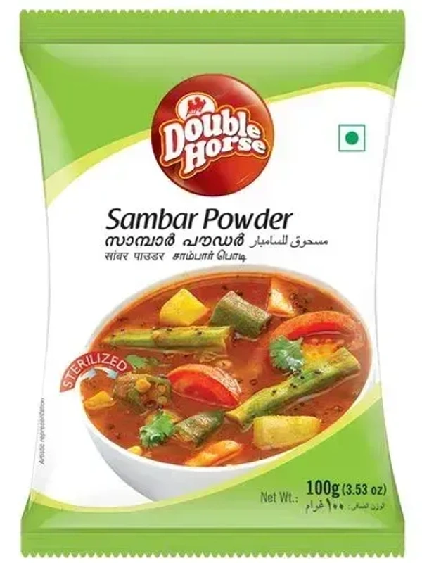 Double Horse Sambar Powder Pouch, 100g