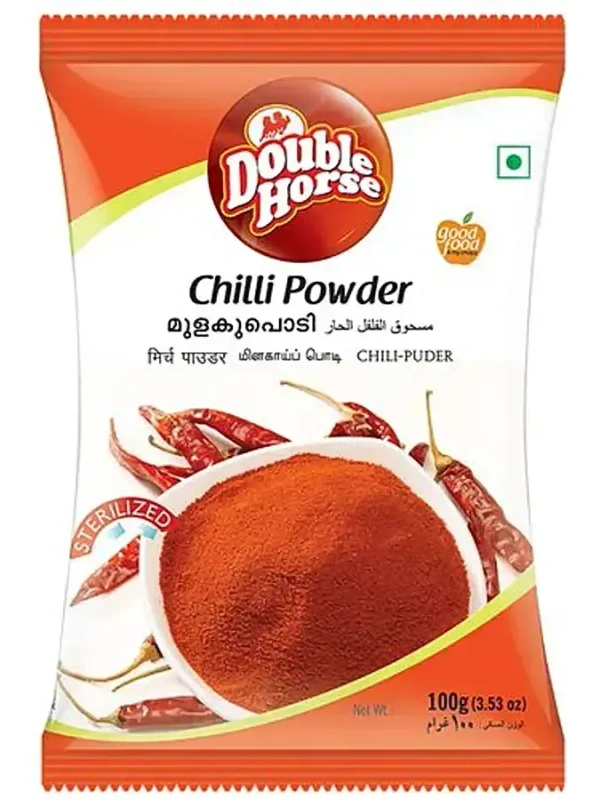 Double Horse Chilli Powder Pouch, 100g