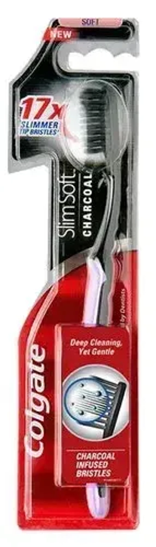 Colgate Slimsoft Charcoal Toothbrush, 1 pcs