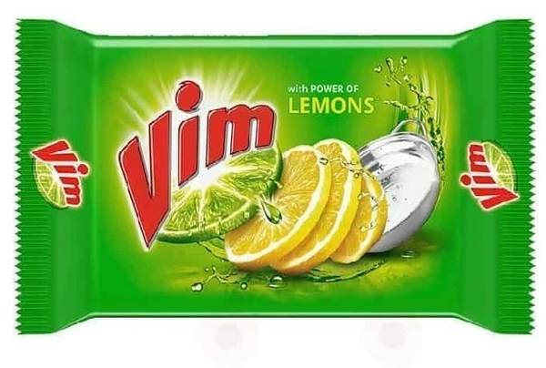 Vim Dishwash Bar Lemon Extra With Neem Tub, 135g