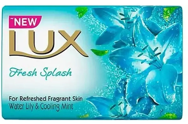 Lux Bathing Soap Fresh Splash Water Lily Cooling Mint Soap, 100g