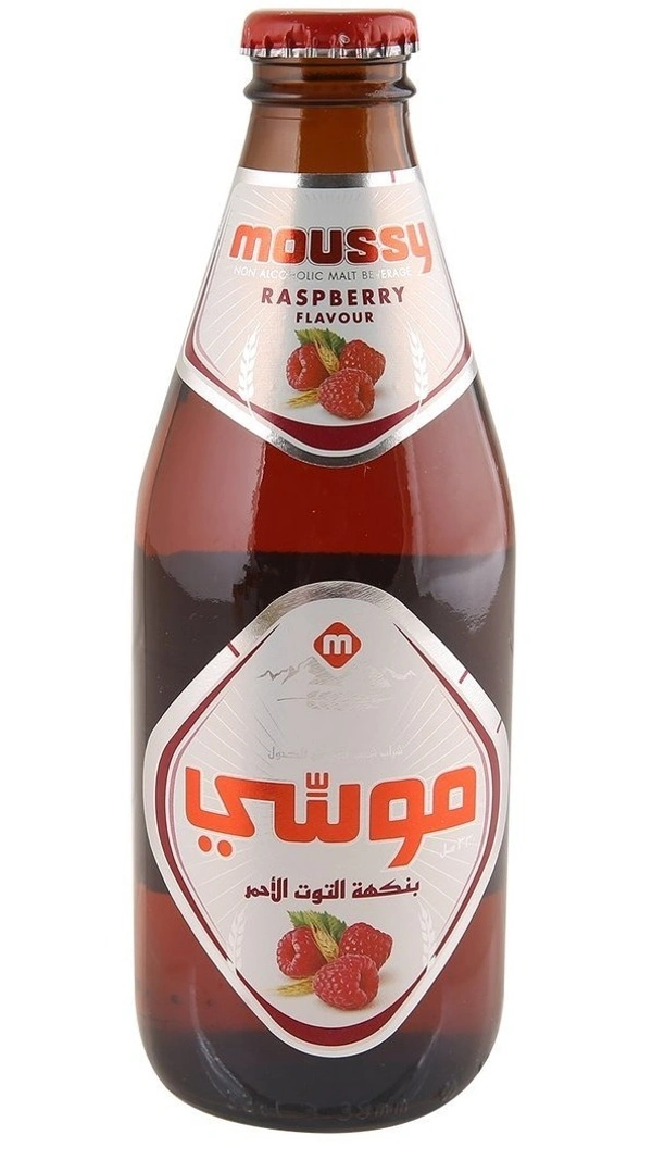 Moussy Raspberry Flavour Non Alcoholic Malt Beverage, 330ml
