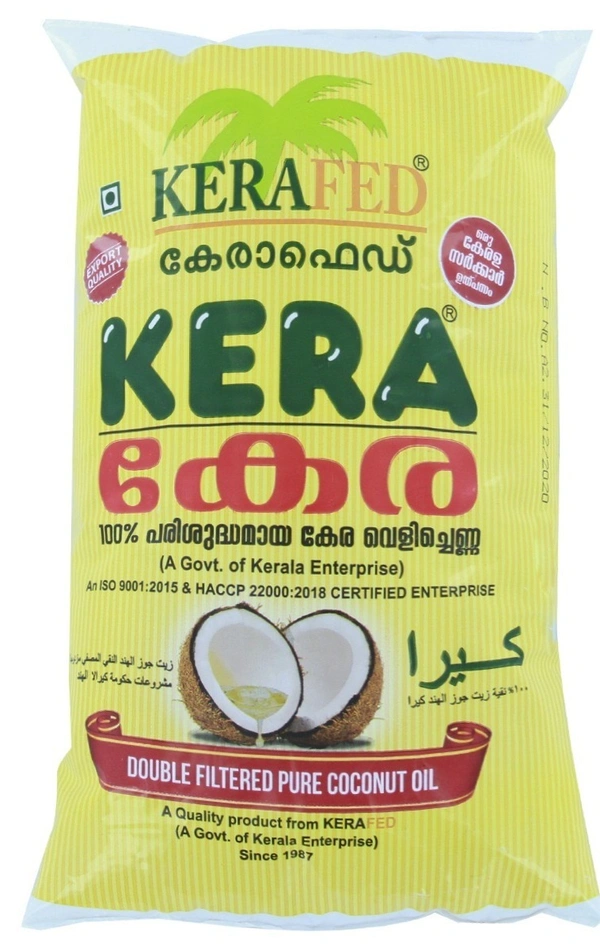 Kera Coconut Oil Pouch, 1L
