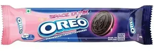 Cadbury Oreo Strawberry Creme Sandwich Biscuit, 120g