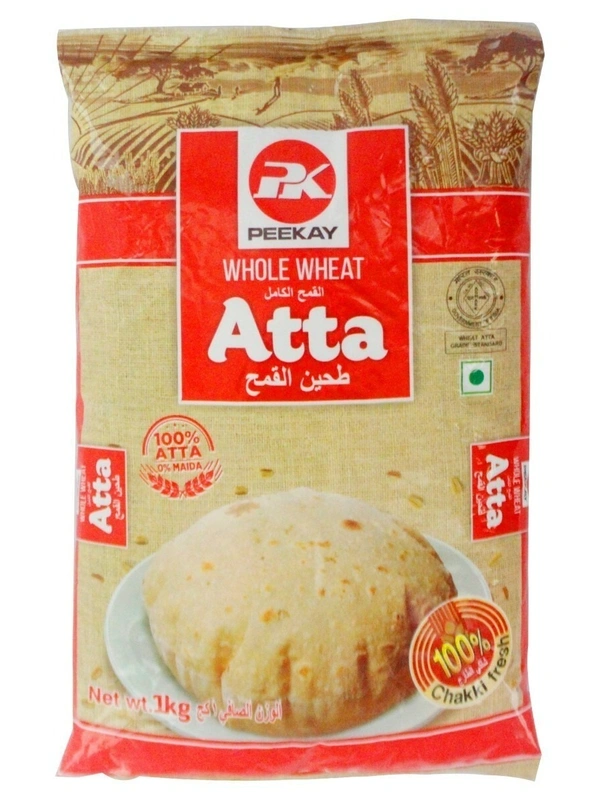 PK Whole Wheat Atta Packet, 1 kg
