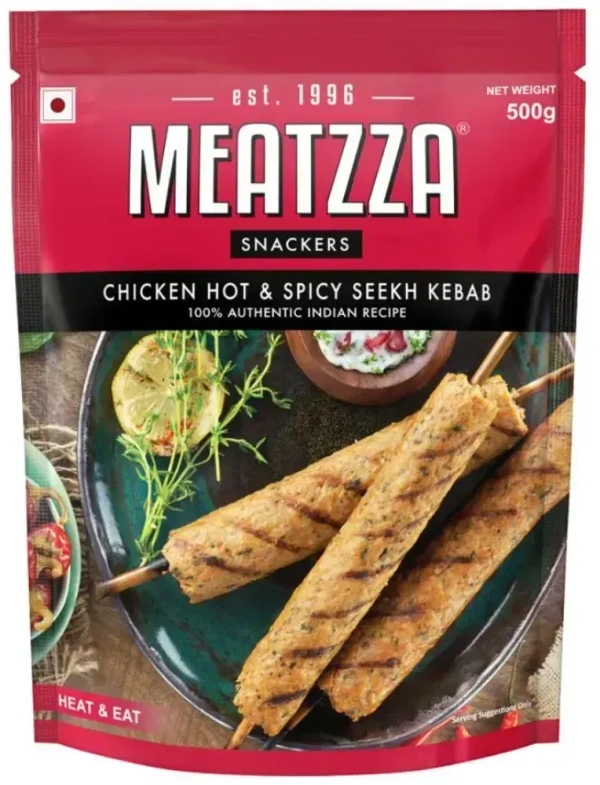 Meatzza Chicken Seekh Kebab, 500g