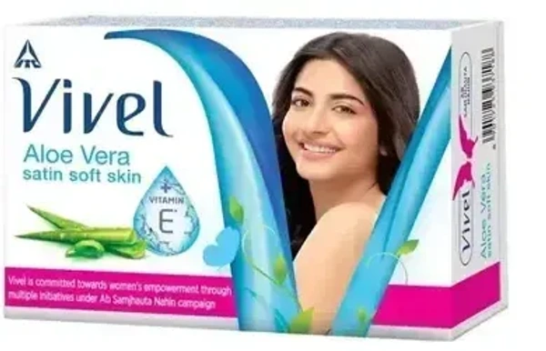 Vivel Bathing Soap Aloe Vera Satin Soft Skin, 150g