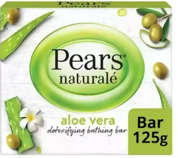 Pears Natural Aloe Vera Detoxifying Soap Bar, 125g