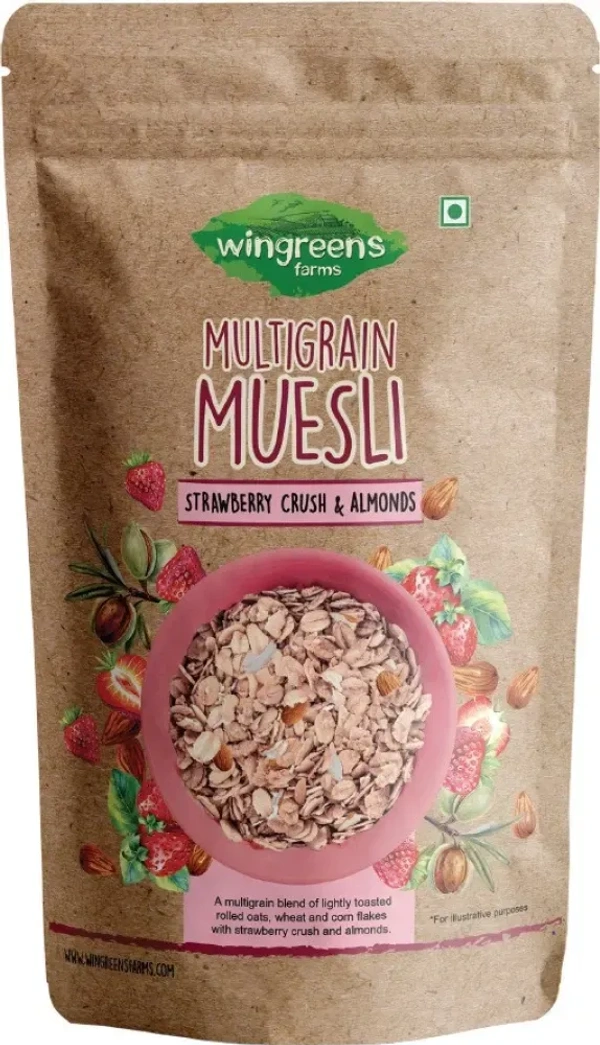 Wingreens Multigrain Muesli Strawberry Crush& Almond, 400g