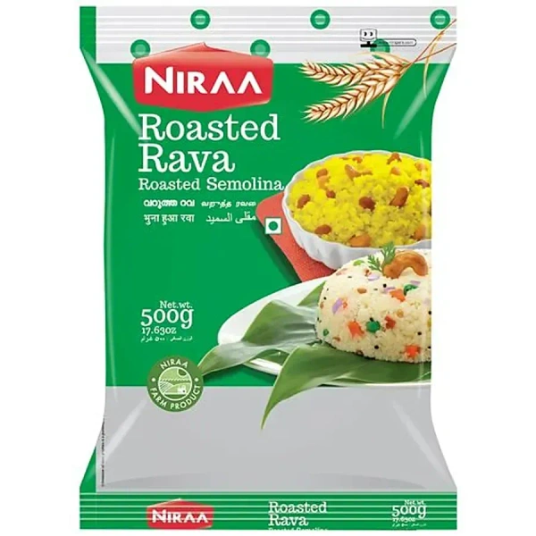 Nirapara Roasted Rava Pouch, 1 kg