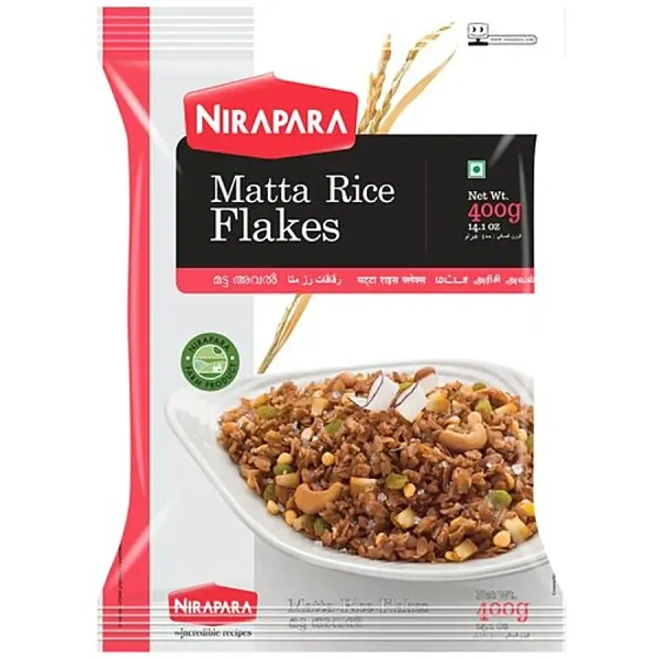 Nirapara Matta Rice Flakes Aval, 400g