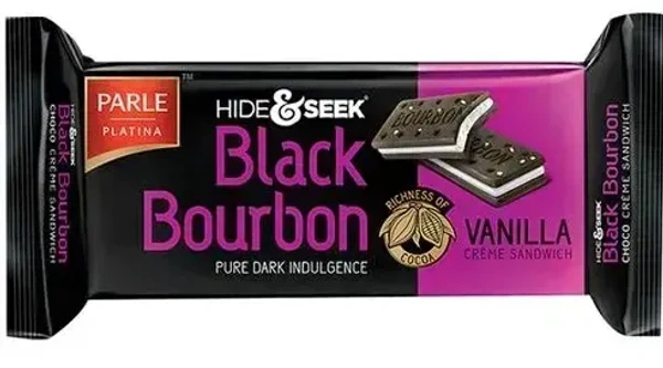 Parle Platina Hide / Seek Black Bourbon Choco Creme Sandwich, 100g