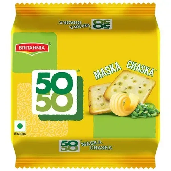 Britannia 50 50 Maska Chaska Biscuits, 120g