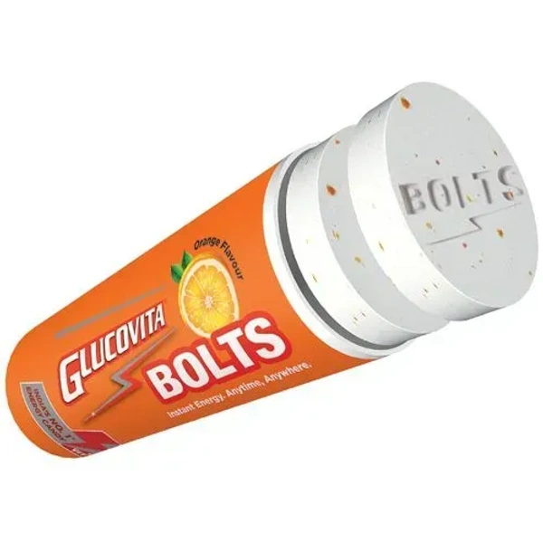 Glucovita Instant Energy Bolts - Orange, 18g