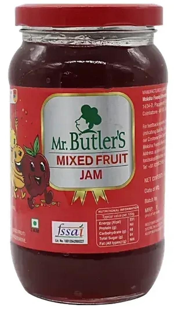 Mr. Butler's Mixed Fruit Jam, 500g