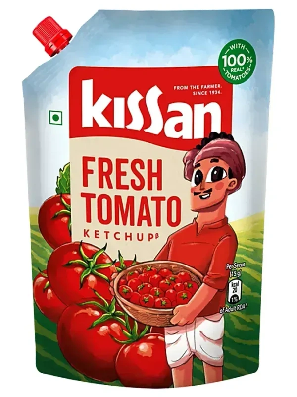 Kissan Fresh Tomato Ketchup Pouch, 950g