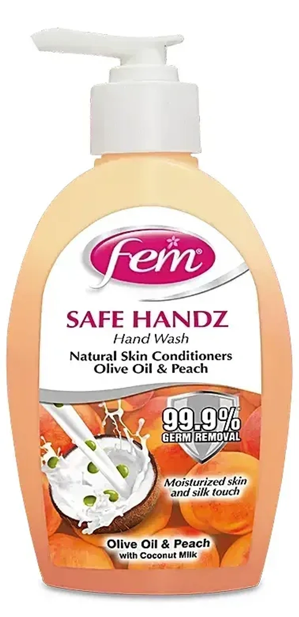 Fem Soft Handz Olive Oil& Peach Hand Wash, 250ml