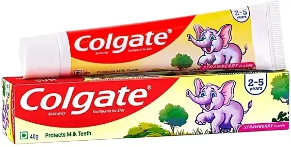 Colgate Kids (2 - 5 Years) Strawberry Flavor Anticavity Toothpaste, 40g