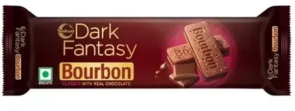 Sunfeast Dark Fantasy Bourbon Classic With Real Chocolate, 150g