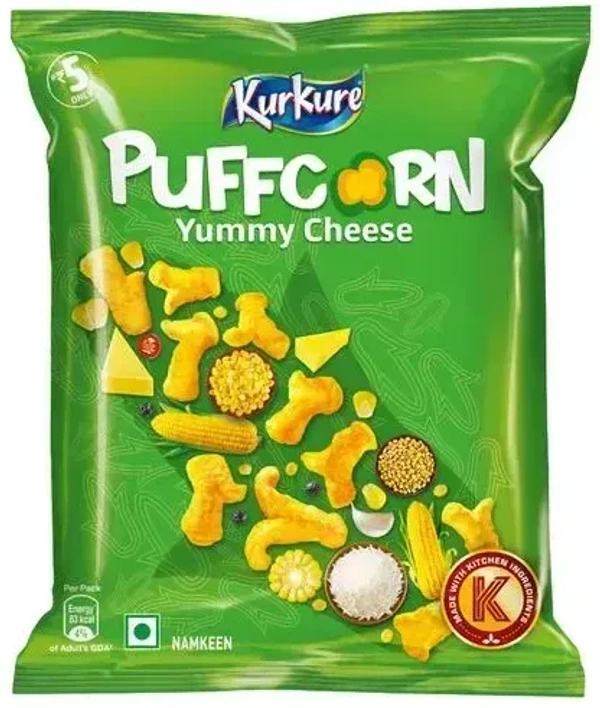 Kurkure Puffcorn Yummy Cheese, 15g
