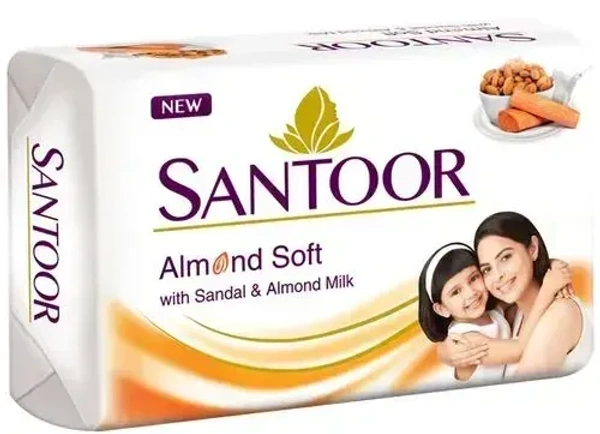 Santoor Almond Soft Soap,100g