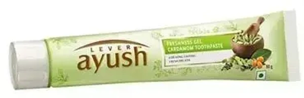Lever Lever Ayush Freshness Gel Cardamom Toothpaste, 80g