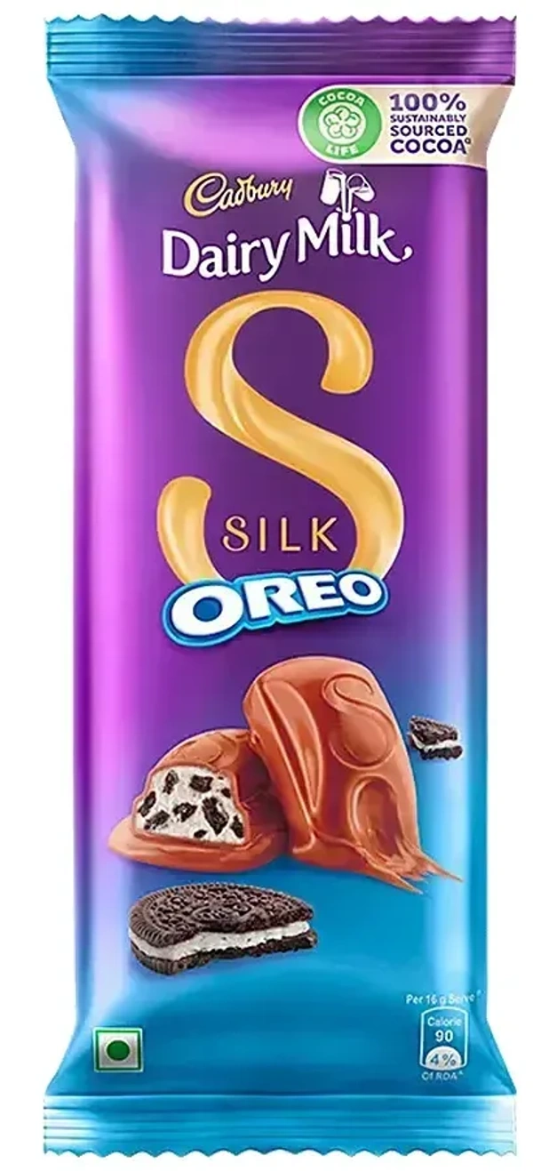 Cadbury Dairy Milk Silk Chocolate Bar Oreo, 130g