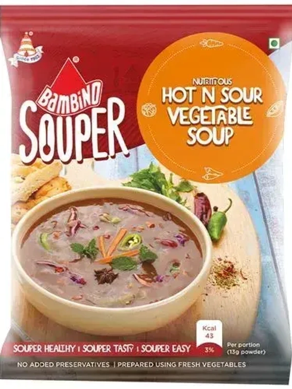 Bambino Hot N Sour Vegetable Soup, 40g