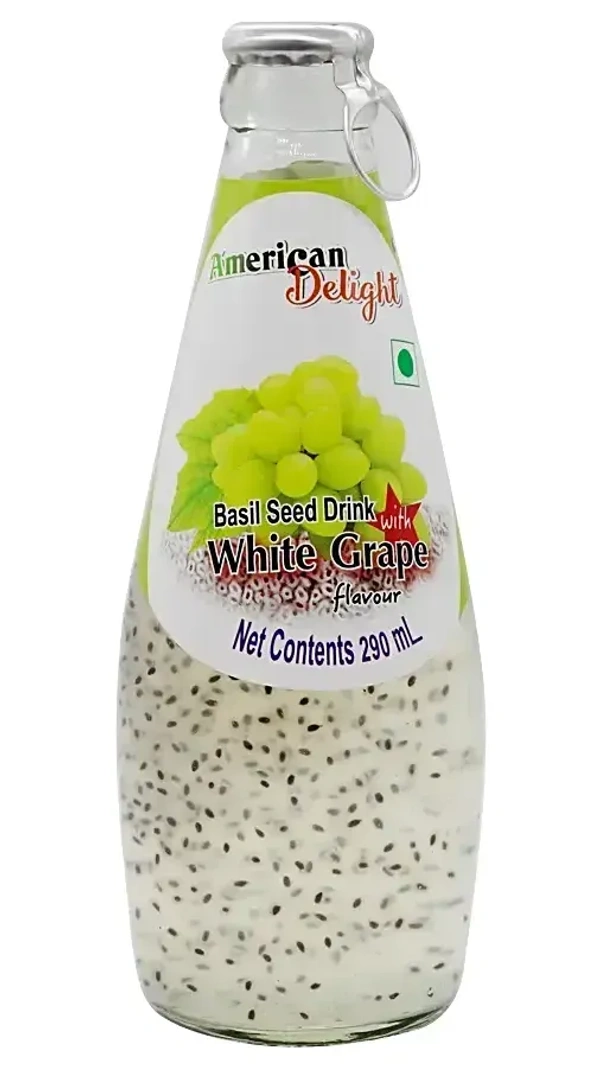 American Delight Basil Drink - White Grape Flavored , 290ml