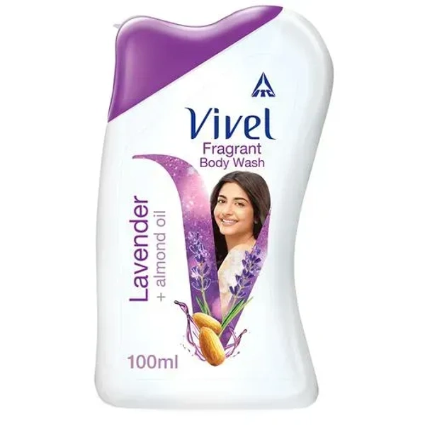 Vivel Body Wash Lavender + Almond Oil, 100ml