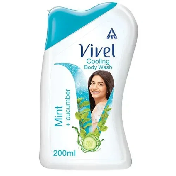 Vivel Body Wash Mint + Cucumber, 200ml