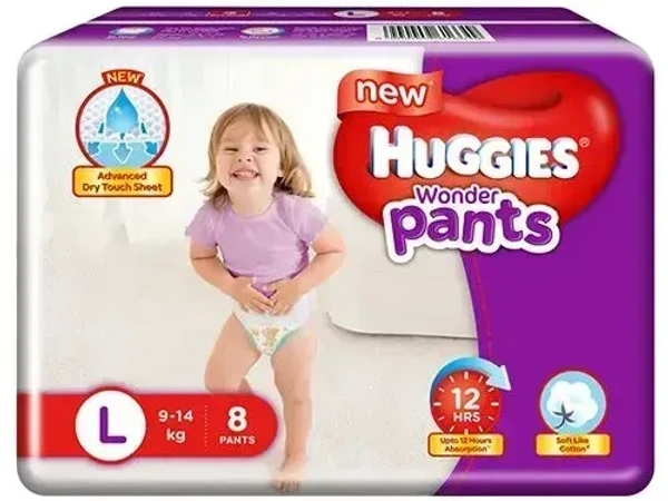 Huggies Wonder Pants L 9 - , 8 Nos