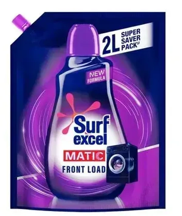 Surf Excel Detergent Liquid Matic Front Load Pouch, 2L
