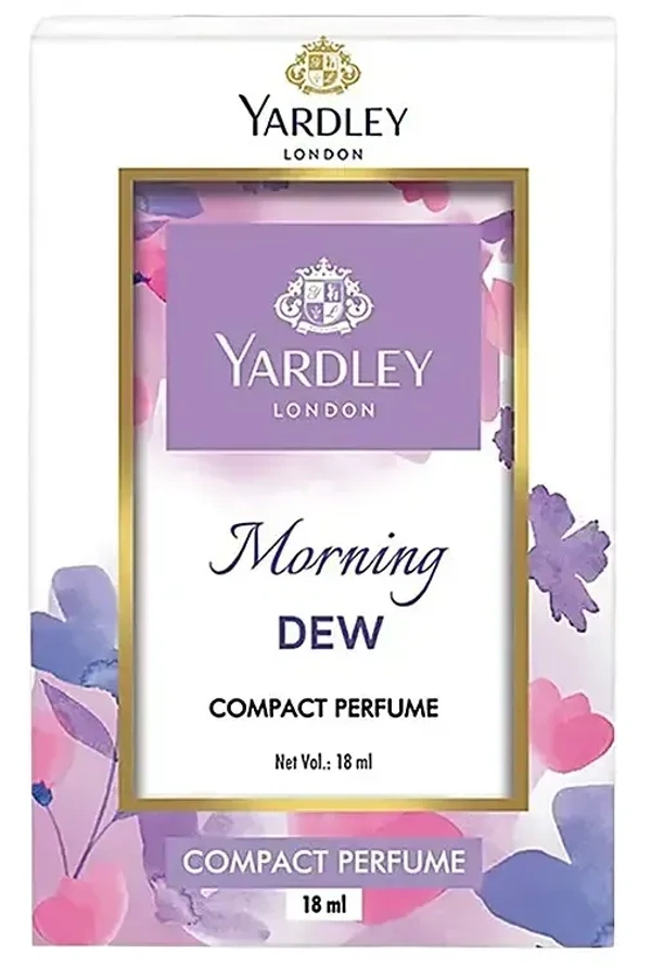 Yardley London Morning Dew Compact Pocket Perfume, 18ml